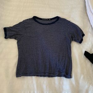 short sleeve brandy top